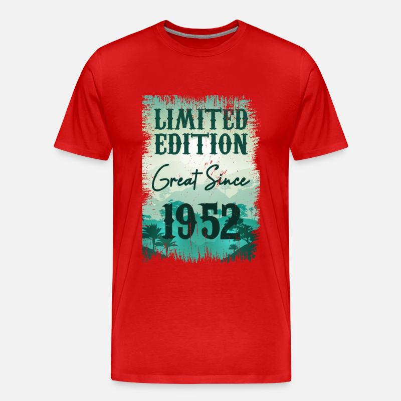 Einzigartig seit 1952 - Männer Premium Bio T-Shirt - Rot