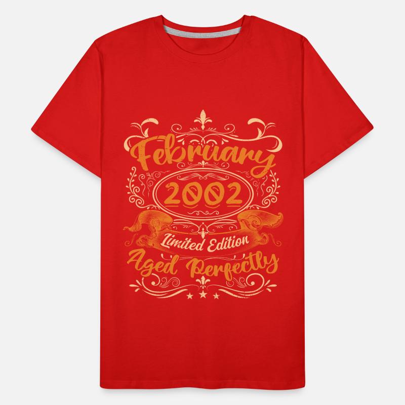 Februar 2002 | Perfekt gealtert Männer Premium Bio T-Shirt