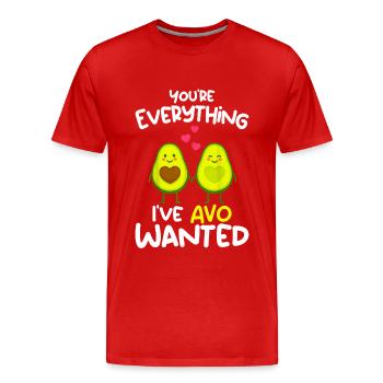 You're Everything I've AVO Wanted - T-shirt bio Premium Homme - rouge - Devant - Damien (186cm)