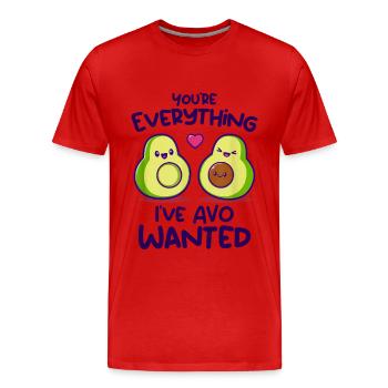 You're Everything I've AVO Wanted - T-shirt bio Premium Homme - rouge - Devant - Damien (186cm)
