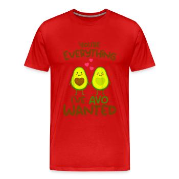 You're Everything I've AVO Wanted - T-shirt bio Premium Homme - rouge - Devant - Damien (186cm)