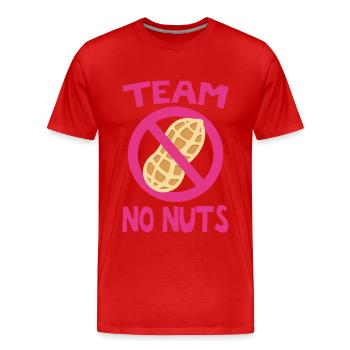 Sex Reveal Team Keine Nüsse Mädchen Matching - Männer Premium Bio T-Shirt - Rot - Vorne - Damien (186cm)