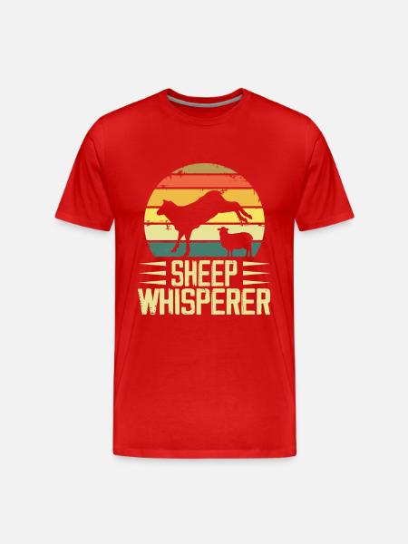 Sheep Whisperer - Farmer - T-shirt bio Premium Homme - rouge