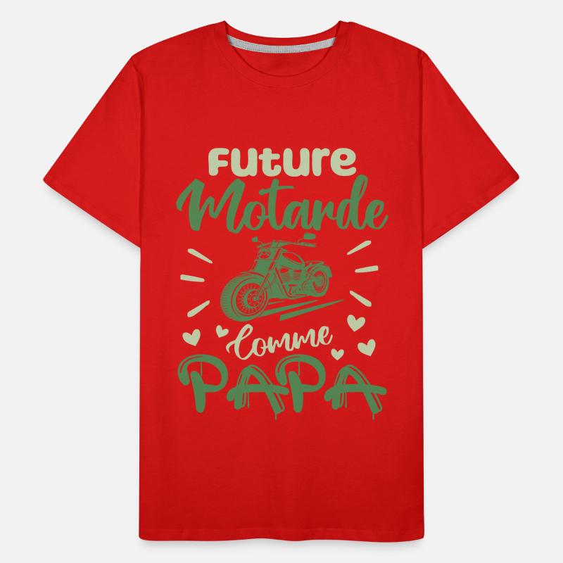Future Motarde Comme Papa T-shirt bio Premium Homme