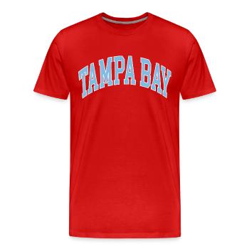 Tampa Bay - Men's Premium Organic T-Shirt - red - Front - Damien (186cm)