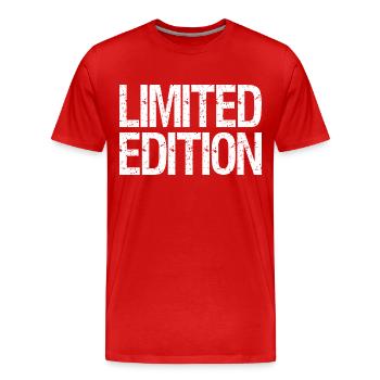 Limited Edition - Men's Premium Organic T-Shirt - red - Front - Damien (186cm)