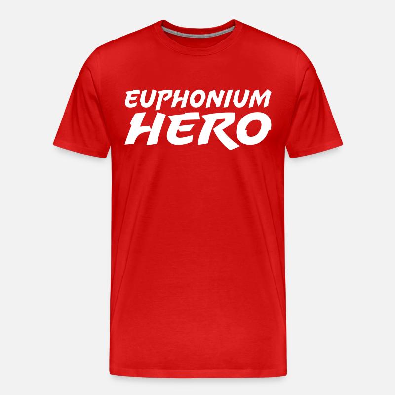 Euphonium Hero - Männer Premium Bio T-Shirt - Rot