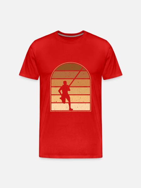 Pole vaulter - Men's Premium Organic T-Shirt - red