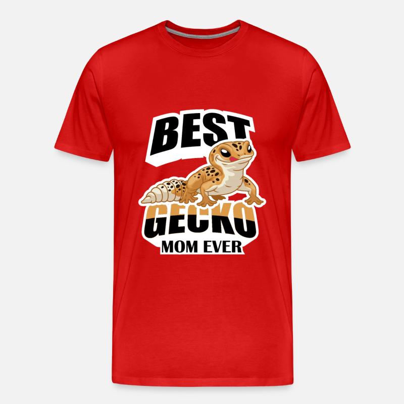 Gecko - Männer Premium Bio T-Shirt - Rot
