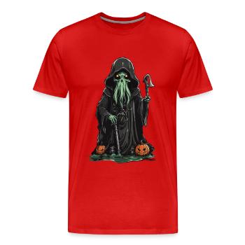 The Tentacle Magician Halloween Horror Special - Men's Premium Organic T-Shirt - red - Front - Damien (186cm)