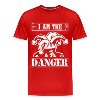 Cowboy - Männer Premium Bio T-Shirt - Rot - Vorne - Damien (186cm)