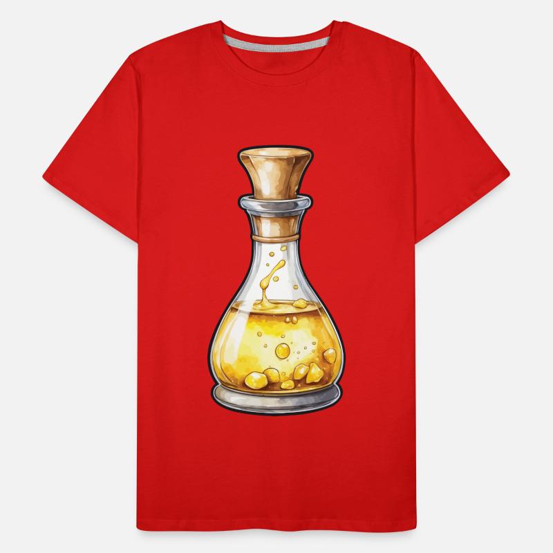 Conception esthétique de la potion de jeu emblématique T-shirt bio Premium Homme