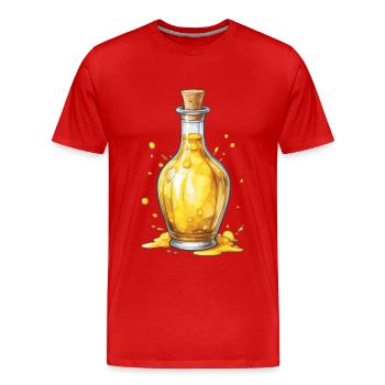 Potion magique : jeu esthétique et joueur emblématique - T-shirt bio Premium Homme - rouge - Devant - Damien (186cm)