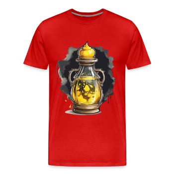 Esthétique Potion Magique Gaming Design Iconique - T-shirt bio Premium Homme - rouge - Devant - Damien (186cm)