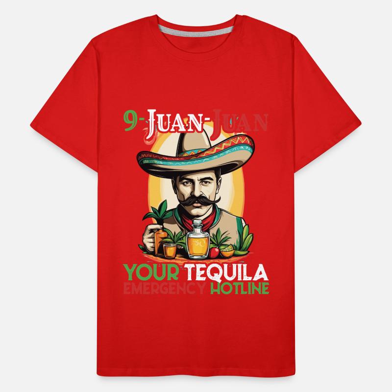 Lustiger Tequila Spruch Cinco De Mayo Design Männer Premium Bio T-Shirt