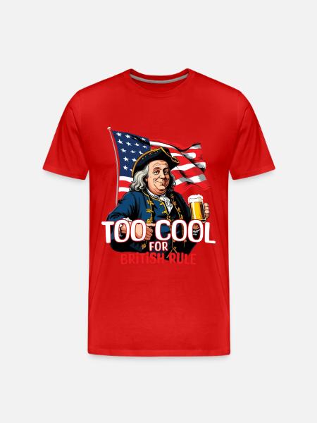 No British rule Celebrate the - Men's Premium Organic T-Shirt - red