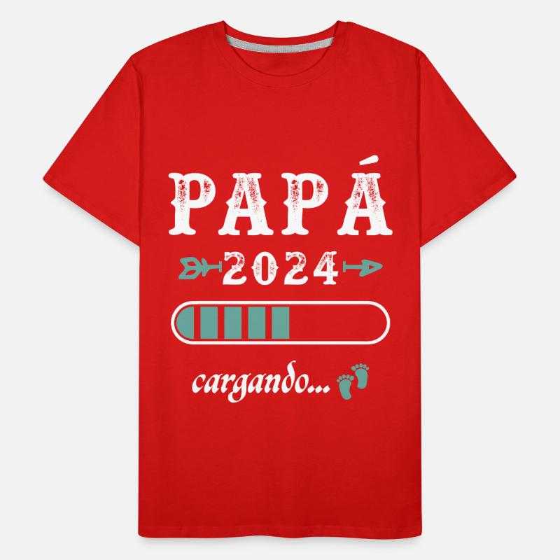 Dad 2024 Loading Gift Future Father Men's Premium Organic T-Shirt