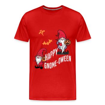 Happy Gnome-Oween Last Minute Kostüm - Männer Premium Bio T-Shirt - Rot - Vorne - Damien (186cm)