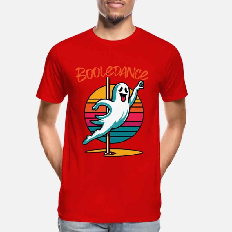 Funny Boolean Dance Saying Pole Dance Ghost Men's Premium Organic T-Shirt