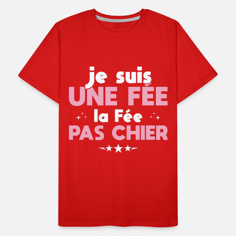 Ich bin eine Fee, die Fee, nicht Scheiße Männer Premium Bio T-Shirt