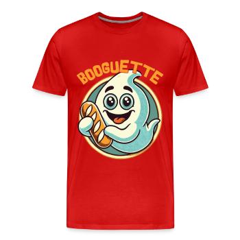 Ghost Baguette Boogette Joy - Men's Premium Organic T-Shirt - red - Front - Damien (186cm)