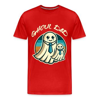 Ghoul Dad Funny Ghost Gang - Men's Premium Organic T-Shirt - red - Front - Damien (186cm)