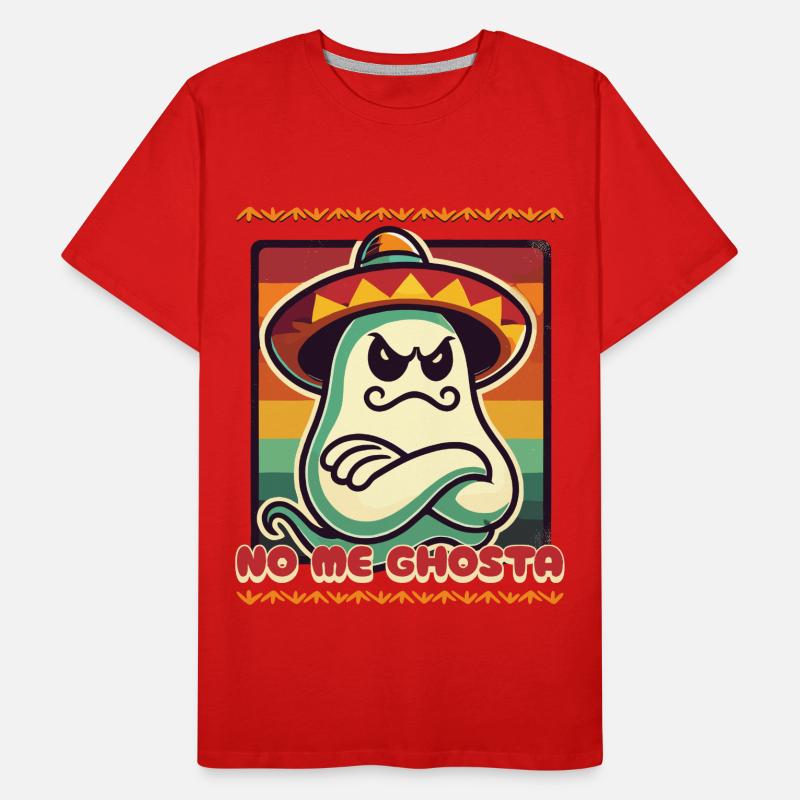 Funny Mexican Ghost No Me Ghosta Men's Premium Organic T-Shirt