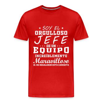 Fun for the in the office prides - Men's Premium Organic T-Shirt - red - Front - Damien (186cm)