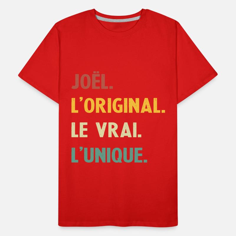 Joel, das Original, das echte Einzigartige, Männer Premium Bio T-Shirt