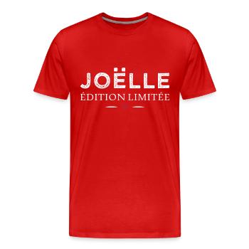Humor Joëlle Limited Edition Frau Name Joëlle - Männer Premium Bio T-Shirt - Rot - Vorne - Damien (186cm)