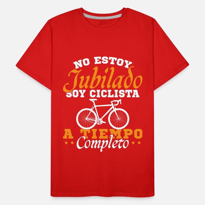 Ich bin Vollzeit-Radfahrer Männer Premium Bio T-Shirt