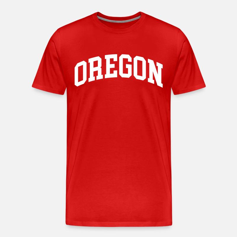 Oregon - Männer Premium Bio T-Shirt - Rot
