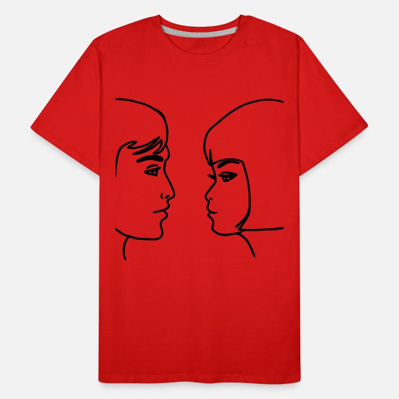 2 faces T-shirt bio Premium Homme