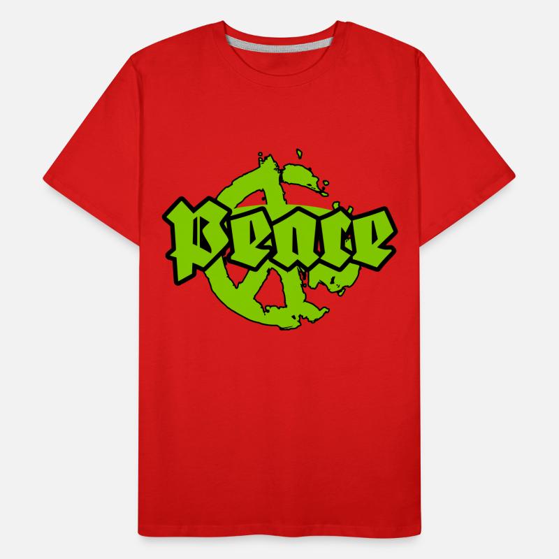 Peace Zeichen - Vector Männer Premium Bio T-Shirt