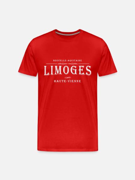 Limoges, France - T-shirt bio Premium Homme - rouge