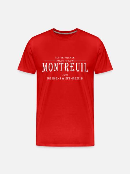 Montreuil, France - T-shirt bio Premium Homme - rouge