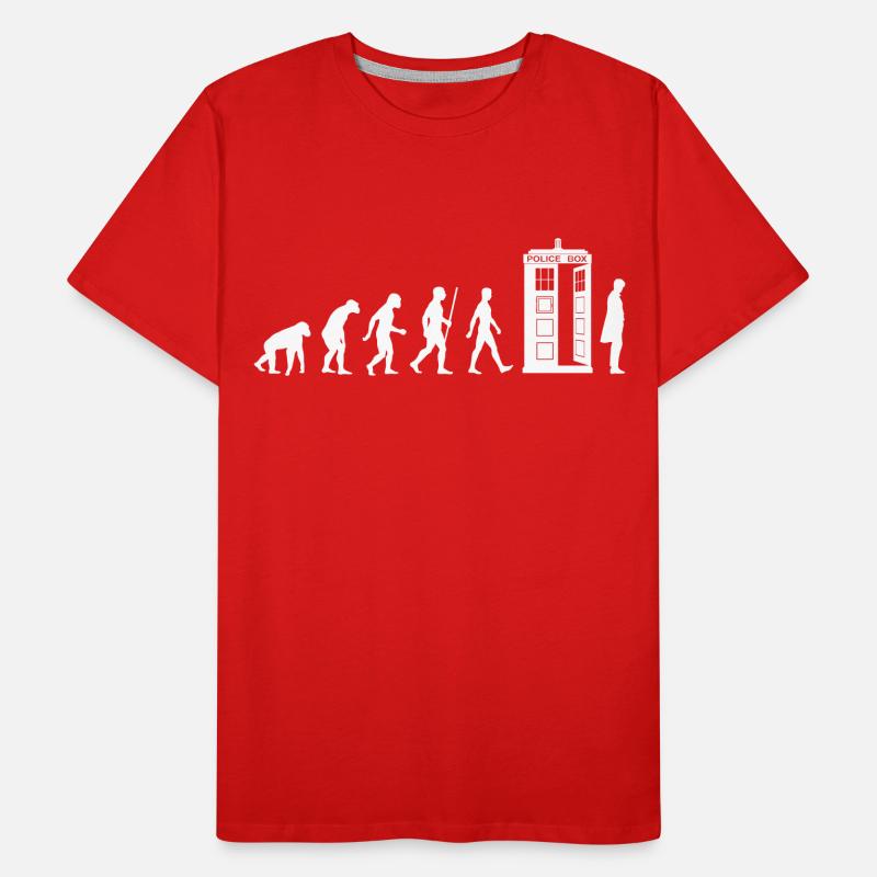 Evolution Tardis Männer Premium Bio T-Shirt
