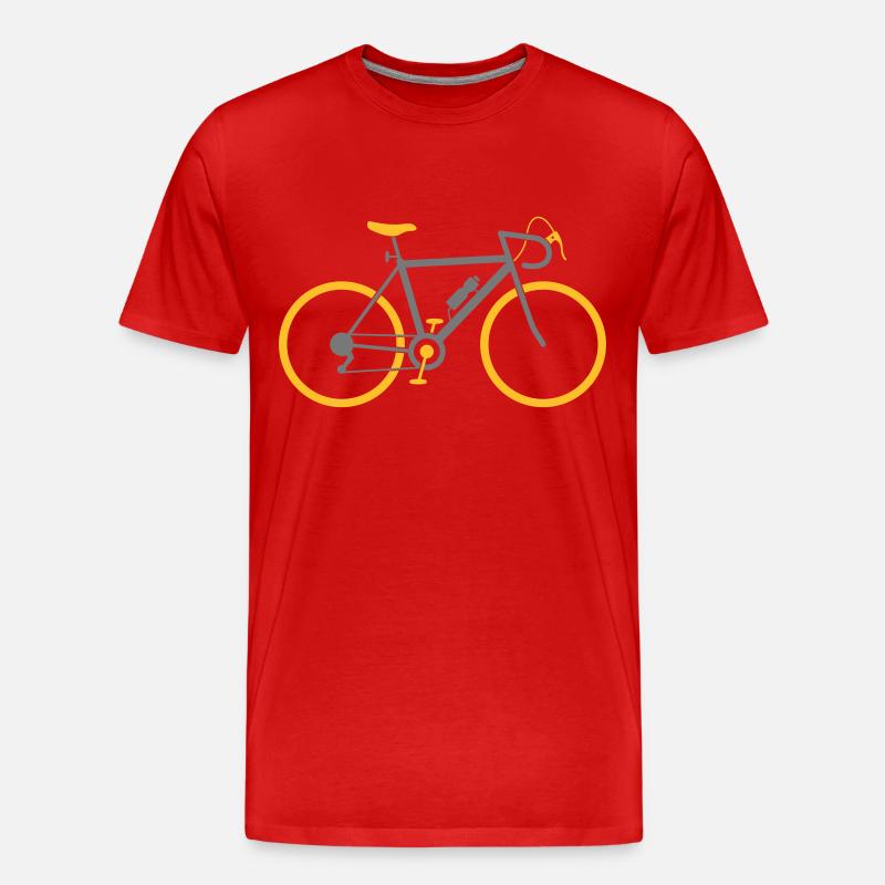 Ein schnelles Rennrad - Männer Premium Bio T-Shirt - Rot