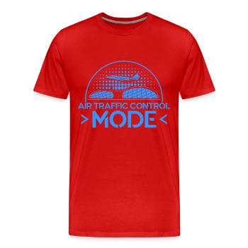 Air Traffic Control Air Traffic Controller Airport Gift - Men's Premium Organic T-Shirt - red - Front - Damien (186cm)