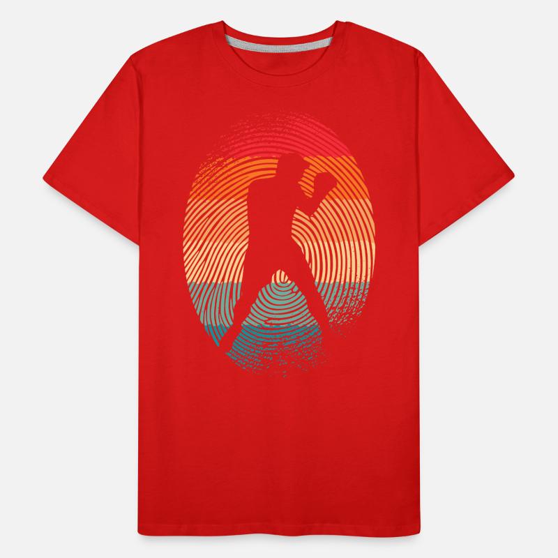 Boxe Boxe Boxer à empreintes digitales T-shirt bio Premium Homme