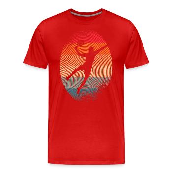 Padel Tennis Padel Tennis Padel Players Men Padel - Men's Premium Organic T-Shirt - red - Front - Damien (186cm)