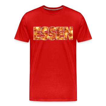 Manger - T-shirt bio Premium Homme - rouge - Devant - Damien (186cm)