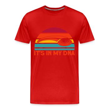 Tir au piège Club de tir Tir au pigeon d’argile Gesch - T-shirt bio Premium Homme - rouge - Devant - Damien (186cm)