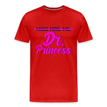 Cadeau Princesse Docteur - T-shirt bio Premium Homme - rouge - Devant - Damien (186cm)
