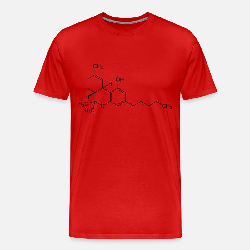 THC - Männer Premium Bio T-Shirt - Rot