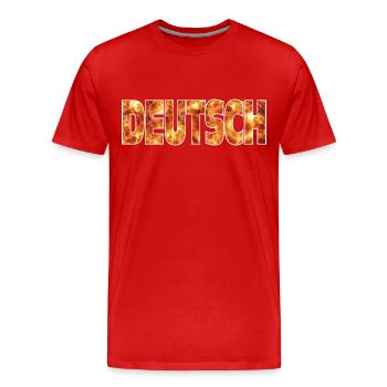 Deutsch - Männer Premium Bio T-Shirt - Rot - Vorne - Damien (186cm)