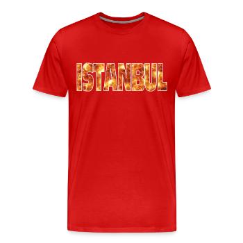 Istanbul - Men's Premium Organic T-Shirt - red - Front - Damien (186cm)