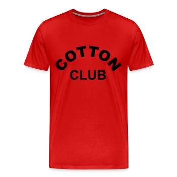 COTTON CLUB - T-shirt bio Premium Homme - rouge - Devant - Damien (186cm)
