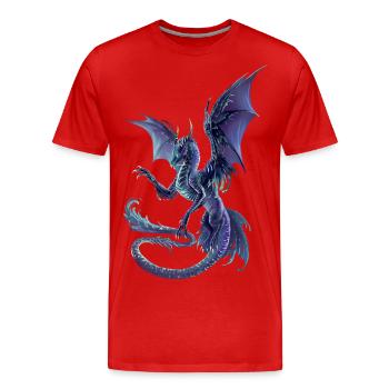 celestial dragon - Männer Premium Bio T-Shirt - Rot - Vorne - Damien (186cm)