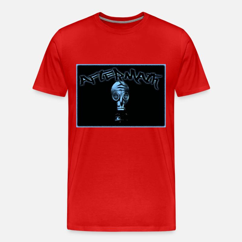Aftermath Maske - Männer Premium Bio T-Shirt - Rot